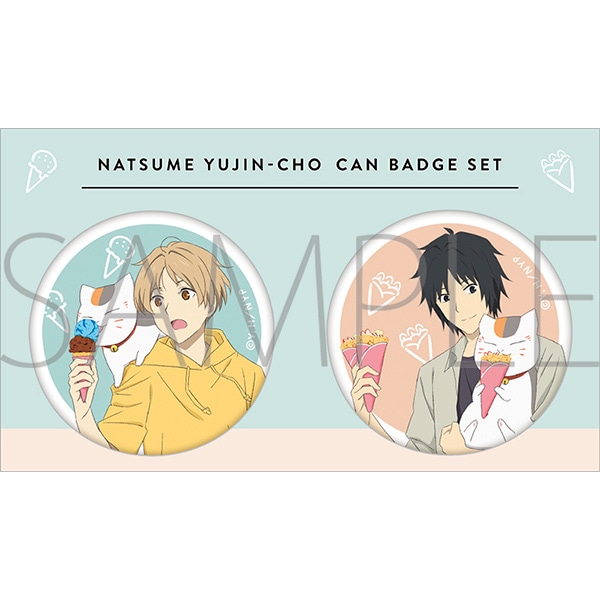 夏目友人帳 缶バッジセット／夏目貴志&田沼要: キャラグッズ