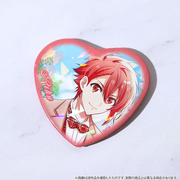 アイドリッシュセブン（原作版） キラキラハート型缶バッジ