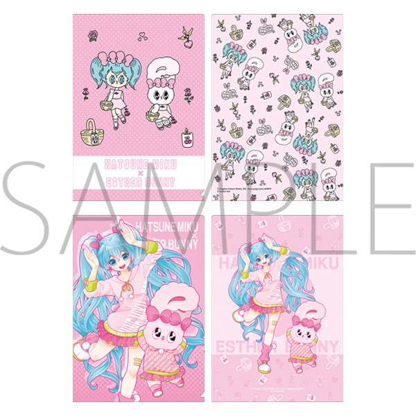 初音ミクシリーズ クリアファイルセット Esther Bunnyコラボ: キャラ