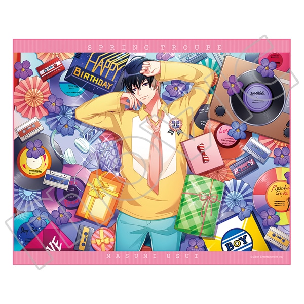 大量！123点】A3! 碓氷真澄 缶バッジまとめ バースデー ホログラム