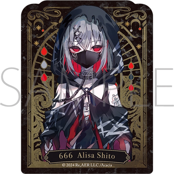 魔法少女ノ魔女裁判 ステッカー／紫藤アリサ: キャラグッズ