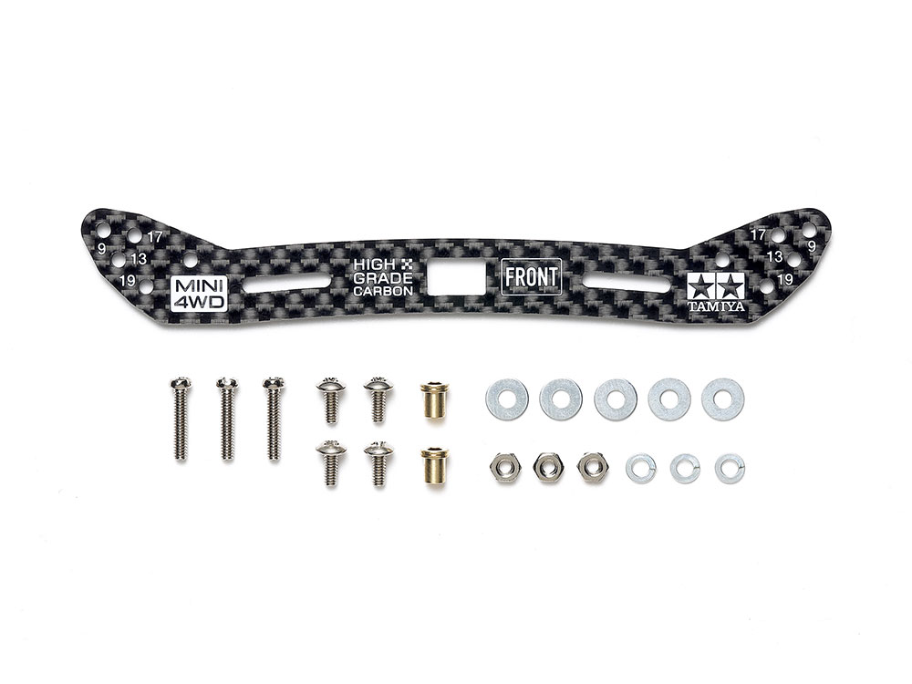 タミヤ ミニ四駆グレードアップパーツ HG カーボンフロントワイド