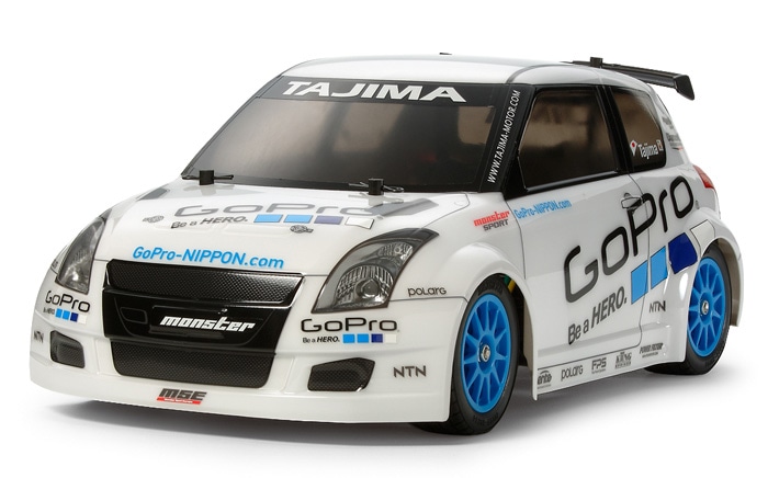 タミヤ 電動RCカーシリーズ 1/10RC GoPro モンスタースポーツ スーパー