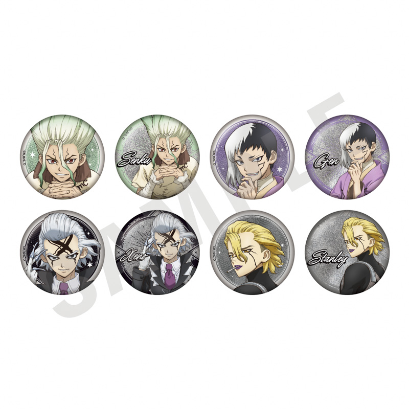 Dr.STONE 玉座 ゼノ 缶バッジ 新宿マルイアネックス】TVアニメ『Dr