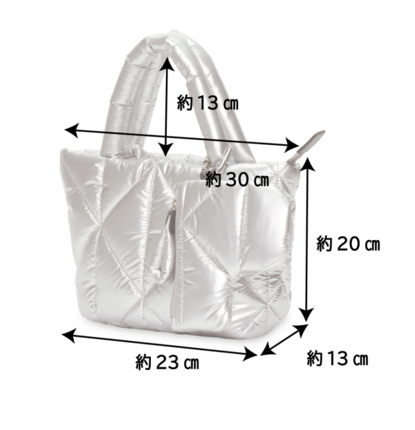 PELLE BORSA】👜👛NEW！メタリックシルバーのフワフワキルティング