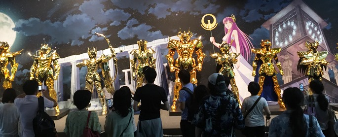 WJ50周年展 聖闘士星矢 (ゴールドクロス12体が結集) 複製原稿 WJ50周年