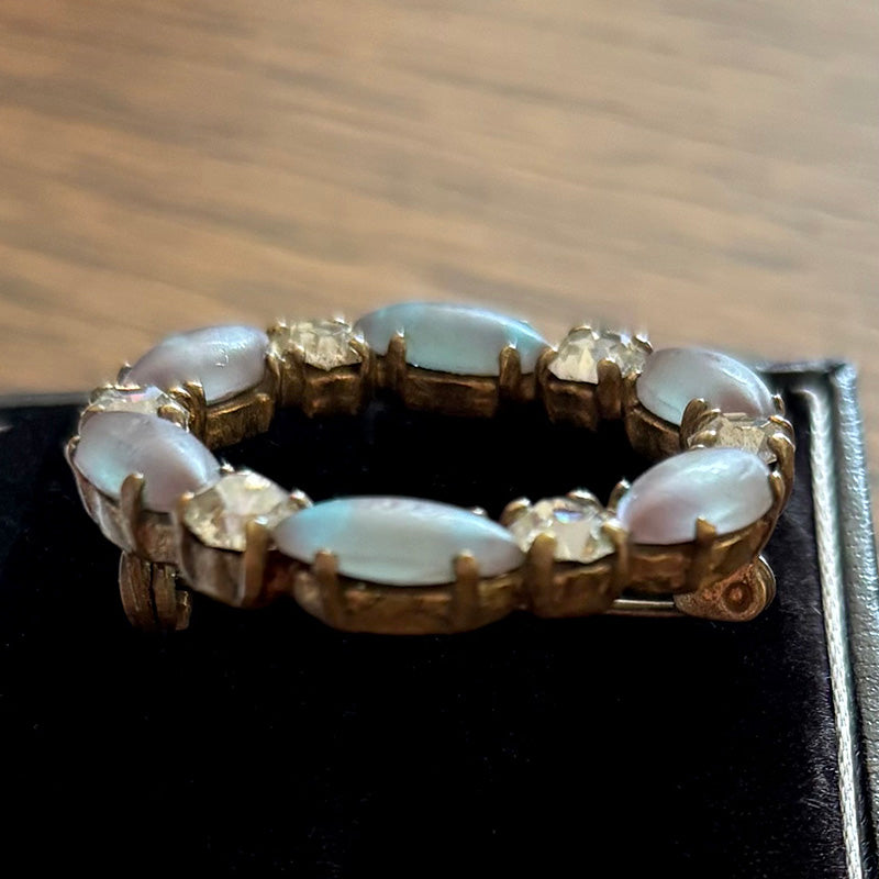 サフィレットブローチ リース型 Saphiret チェコ | アンティーク