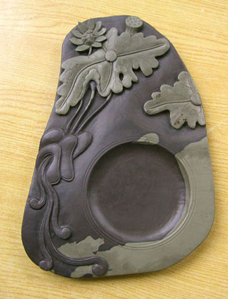中国大型硯 中国硯 大型 28 x 21.5 x 3.8 センチです