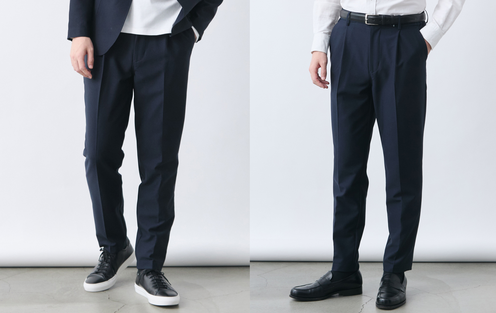 デイリーウォッシャブルパンツ/レギュラーフィット/ブラック