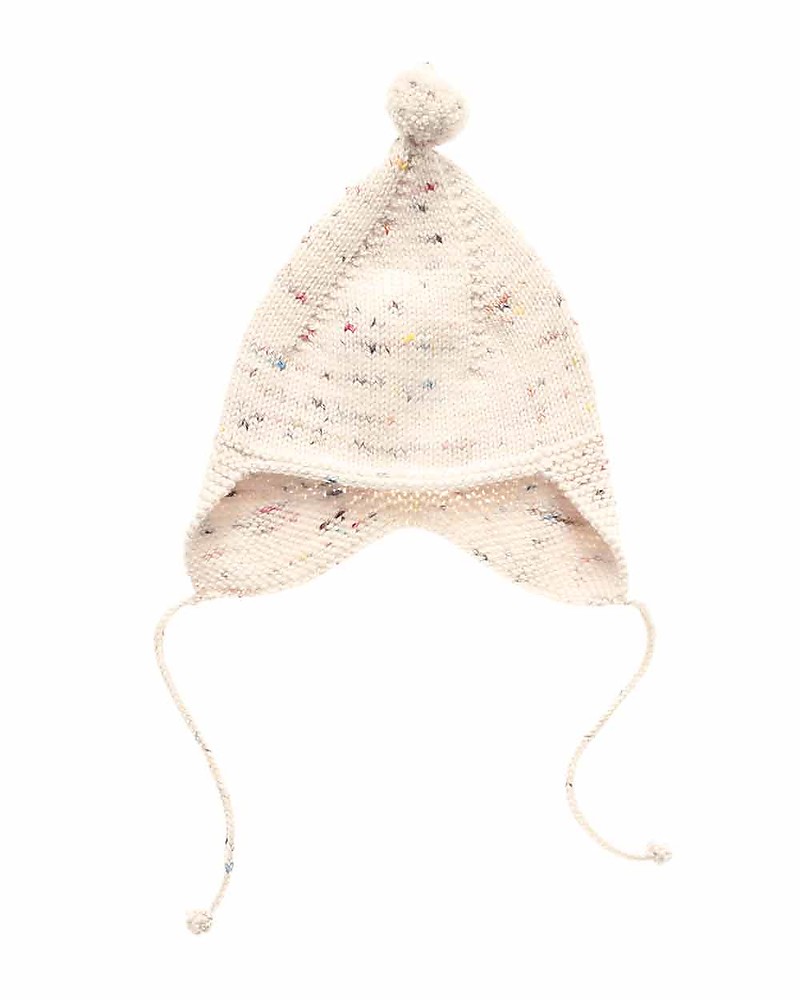 Misha and Puff Pointy Peak Hat, Confetti Cake - 100% merino wool