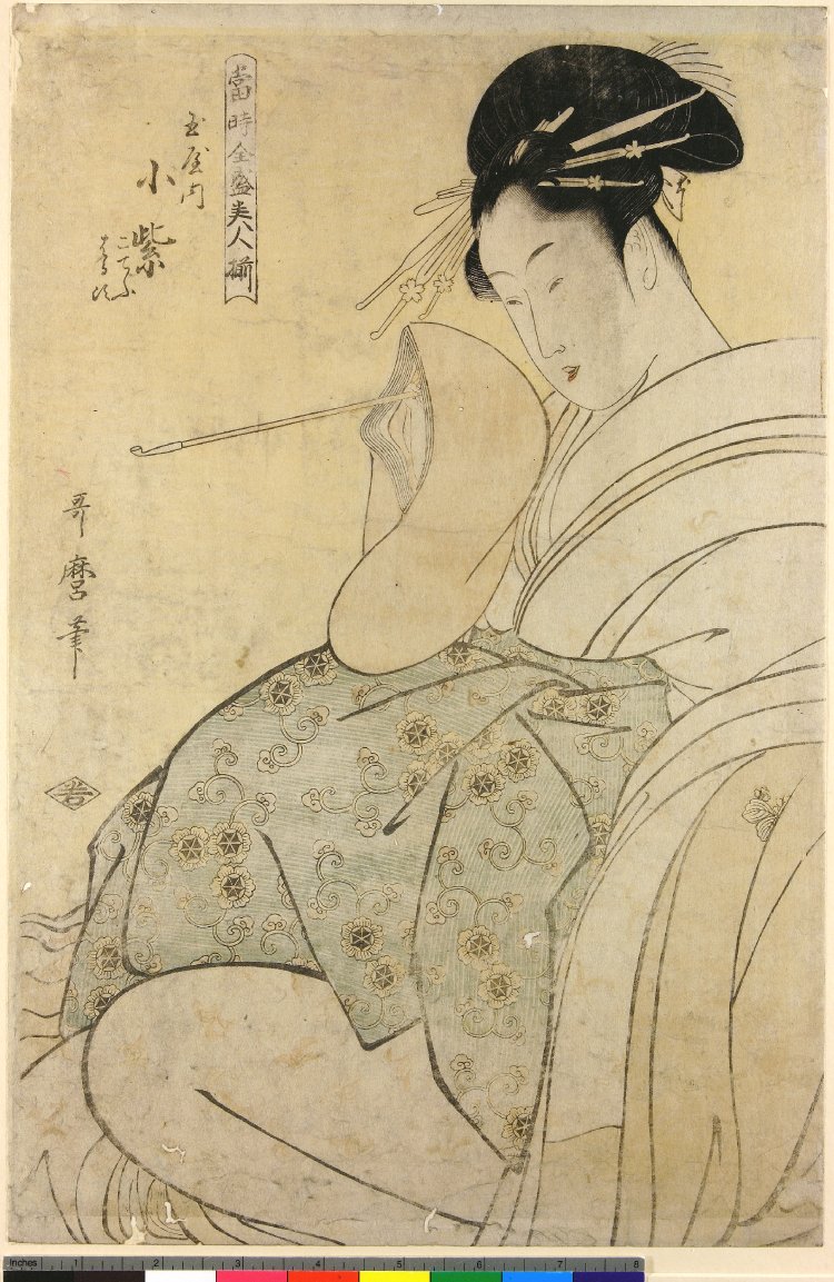 喜多川歌麿による浮世絵「Toji zensei bijin-zoroi 当時全盛美人揃」