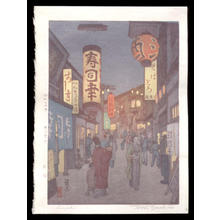 吉田遠志による浮世絵「Shinjuku - Tokyo at Night」