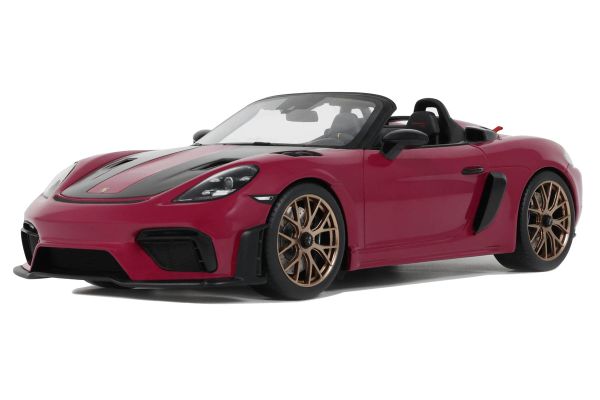 ミニチャンプス ポルシェ 981 ケイマン GTS 1/43 ミニカー レッド 1/43