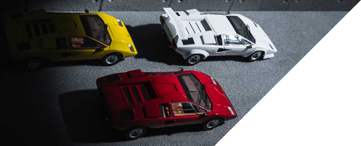 京商 ミニカー | 「ランボルギーニカウンタックLP400」を1/18スケール