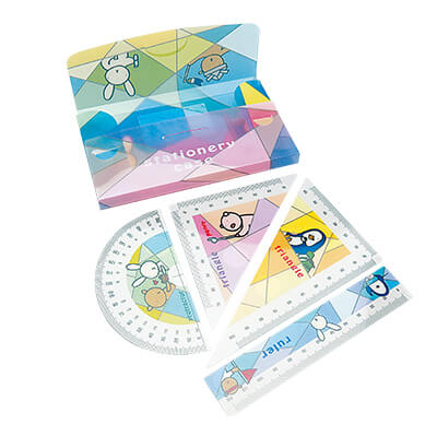 ケース付き定規セット(ボックスタイプ)(256) | 販促・ノベルティなら