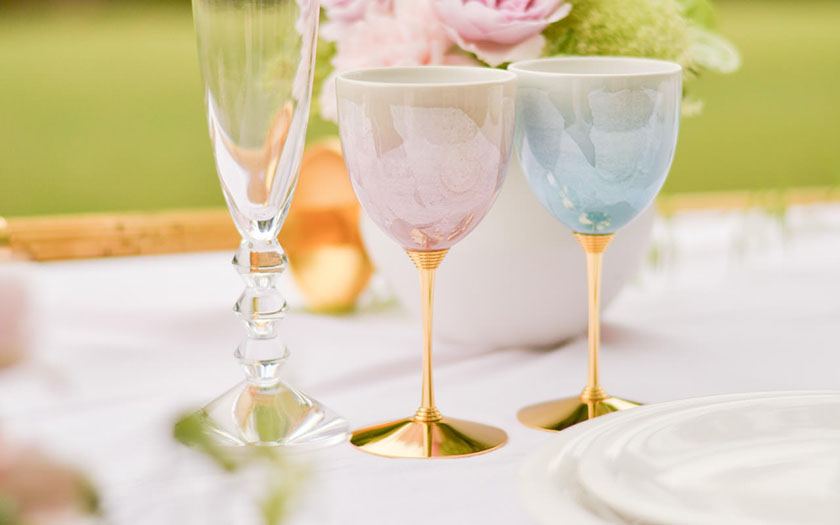 未使用 九谷焼 ワイングラス ワインカップ 2客セット 酒器 グラス 伝統