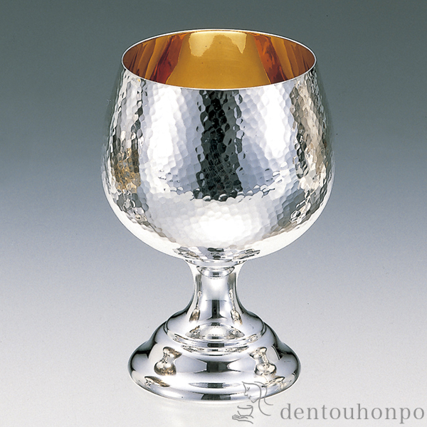 送料無料】 銀製 ブランデー 鎚目 A / ビールグラス ビアグラス 保温