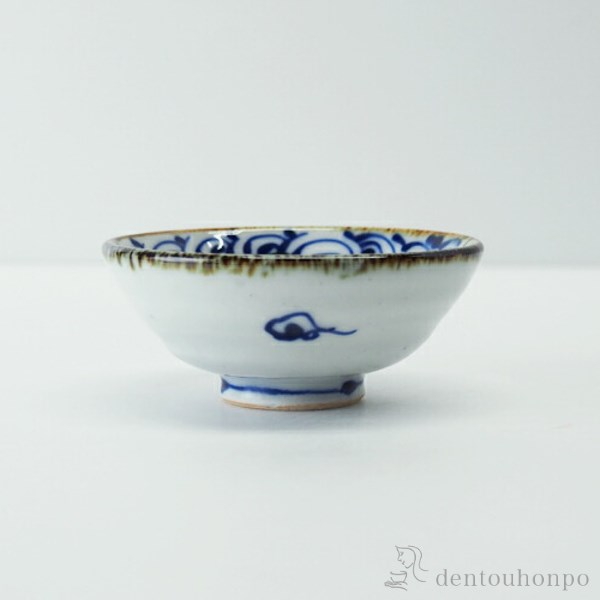 平盃 kotohogi 鶴 / ぐいのみ 盃 酒器 猪口 日本酒 波佐見焼 ≪在庫