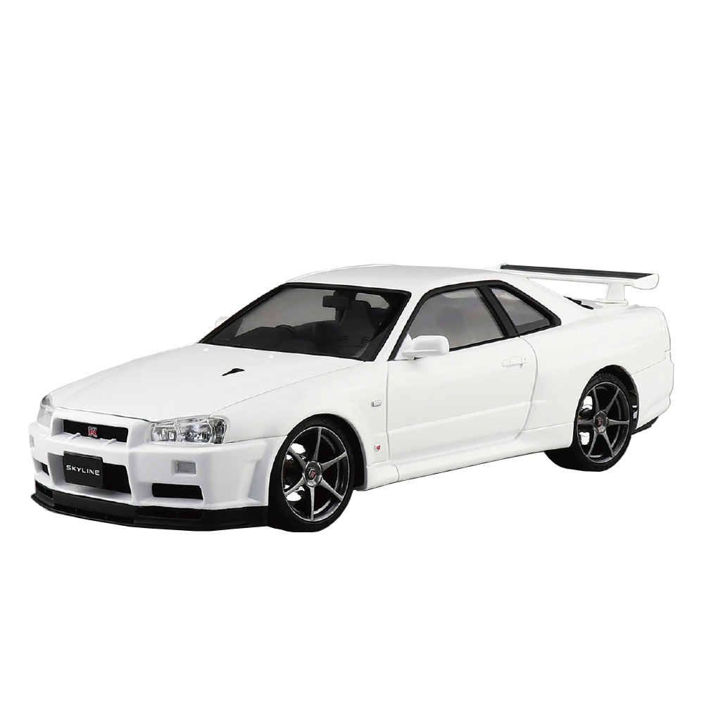 アオシマプリペイントモデル日産スカイラインGT-Rホワイト
