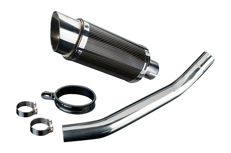Slip-On 8-inch Round Carbon Fiber Muffler for ZX-6R Ninja