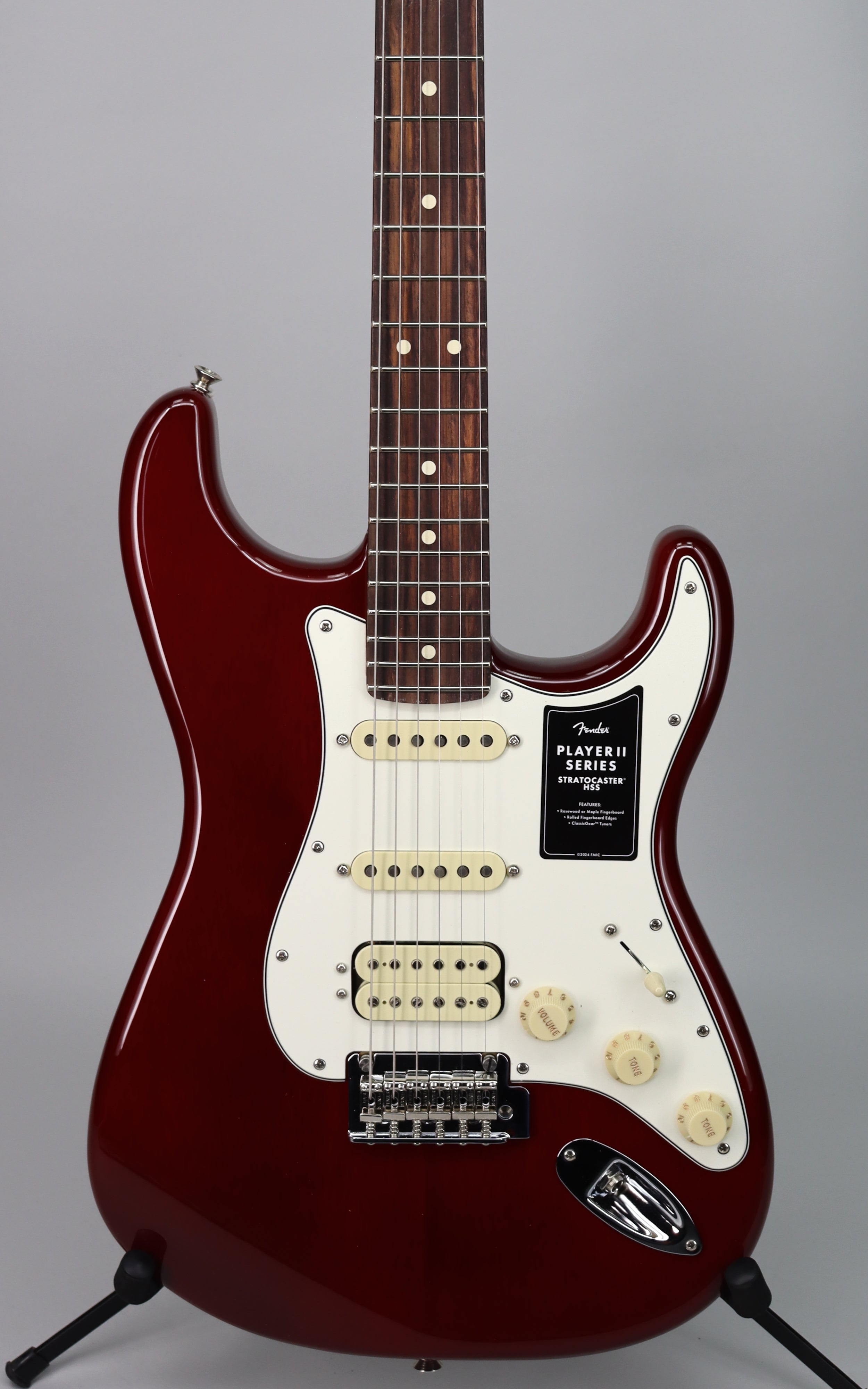 Fender Player II Stratocaster HSS Chambered Mahogany Transparent