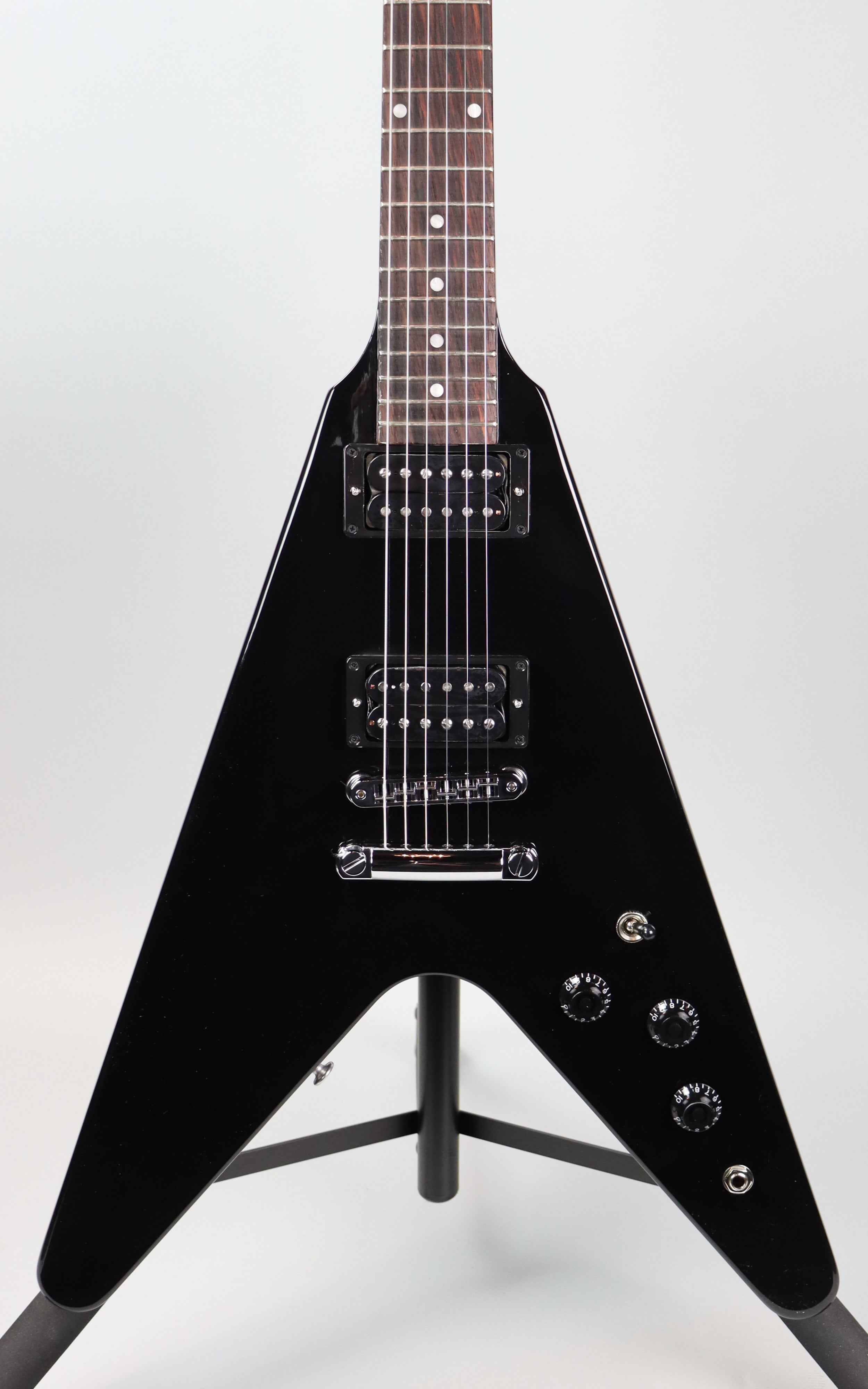 Gibson 80s Flying V Ebony – Detroit Guitar