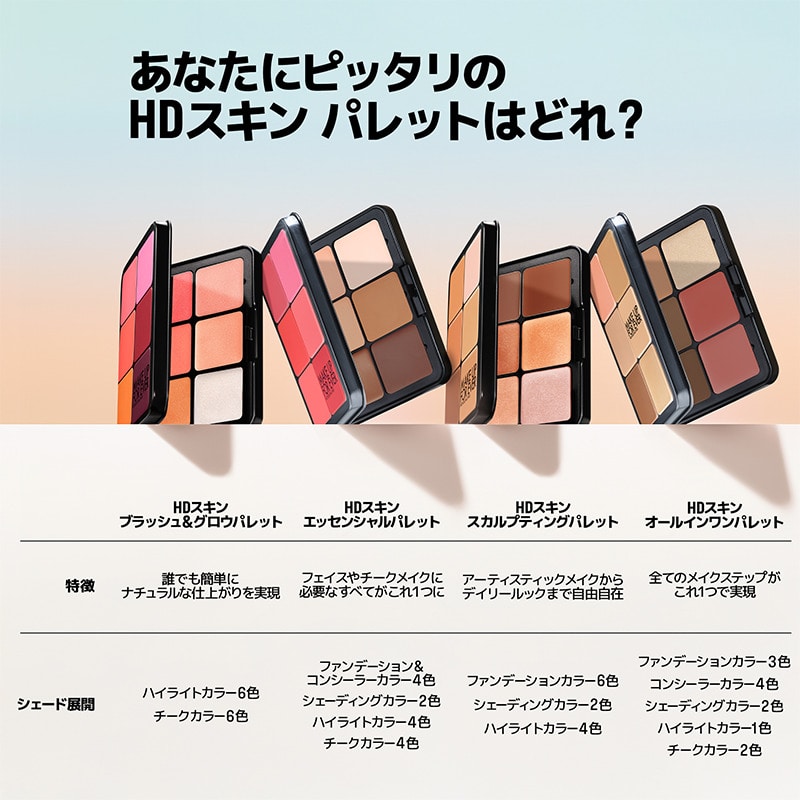 HDスキン エッセンシャルパレット(H0.1):メイクアップフォーエバー