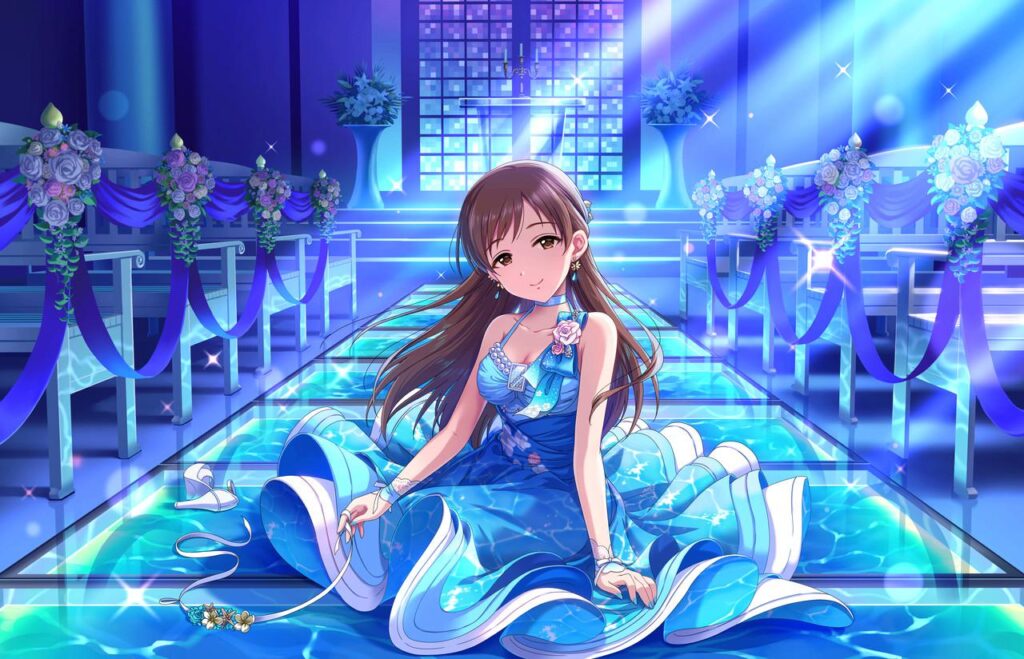 デレステ】ブライダル限定SSR［渚の花嫁］新田美波 特技・センター効果