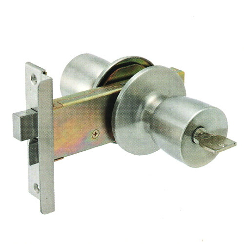 MIWA 握り玉錠 M-75 扉厚30mm BS100mm フロントL型 左右勝手兼用 キー3