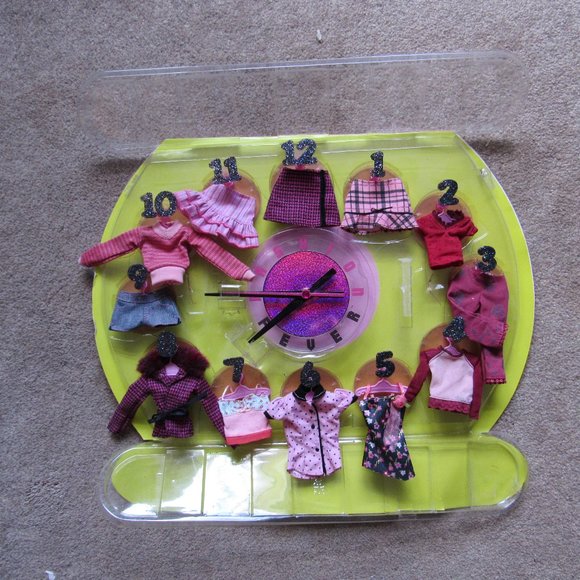 Barbie | Wall Decor | Barbie Fashion Fever Clock | Poshmark
