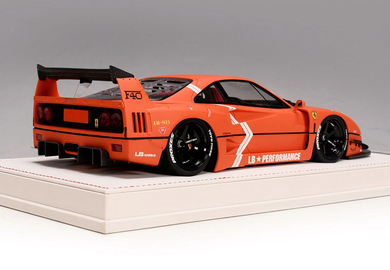 Ivy Model LBWK Ferrari F40 Zero War Orange • DiecastSociety.com