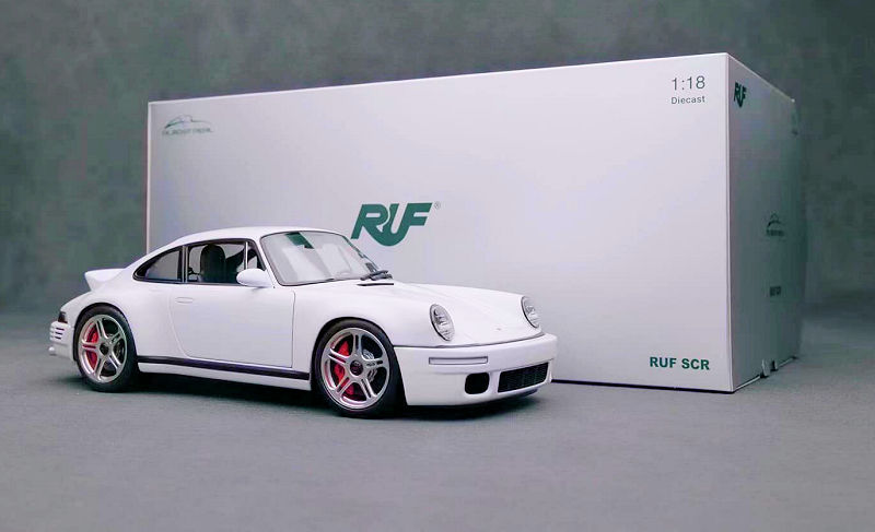 Almost Real Porsche RUF SCR 2018 - White • DiecastSociety.com