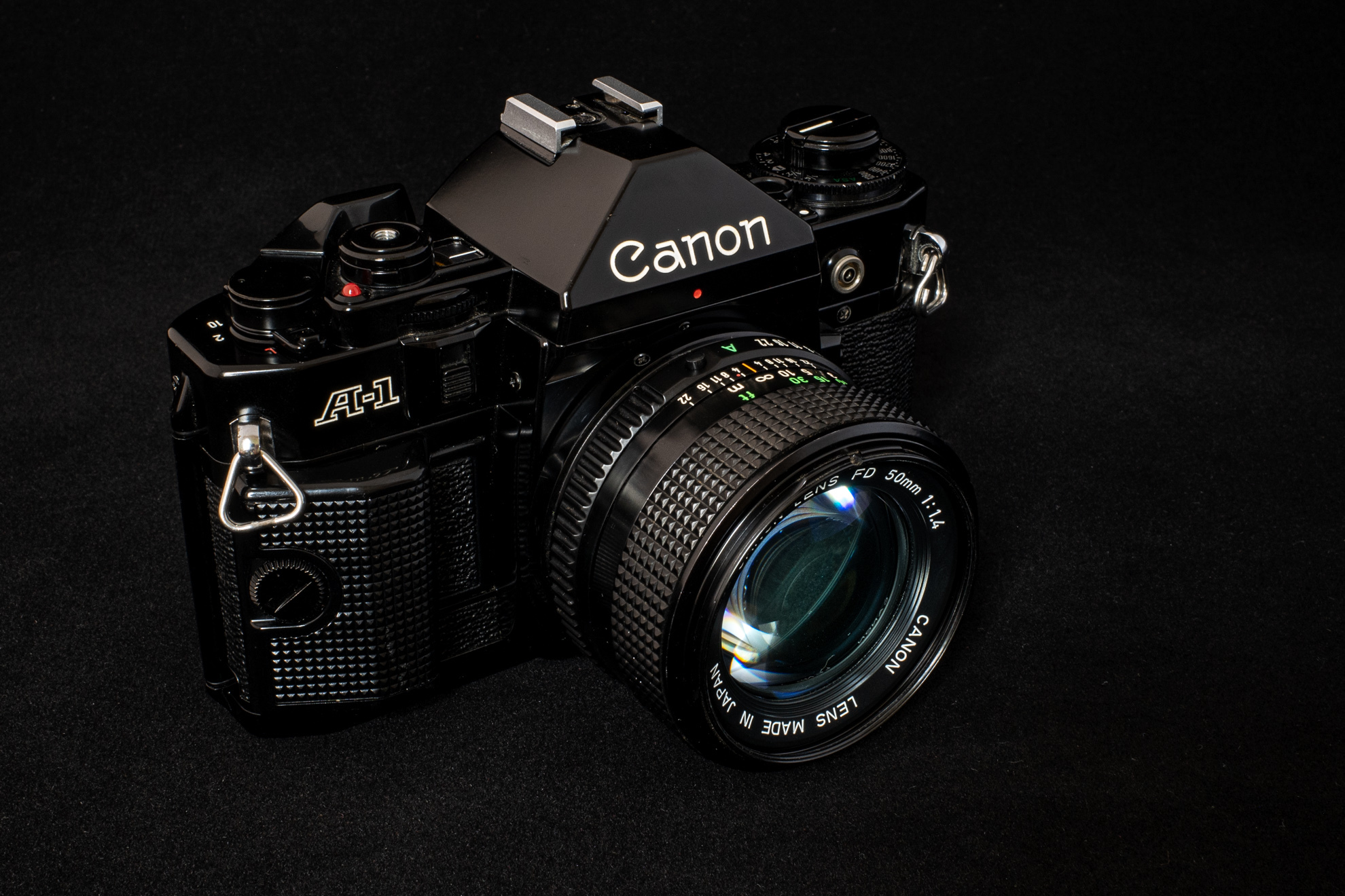Canon A-1 FD50mmF1.4S.S.C 標準レンズセット CANON AE-1 ブラック 50mm F⁄