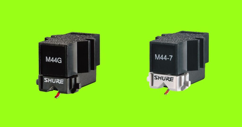 SHURE M44G M44-7カートリッジ Technicsヘッドシェルセット SHUREのM44