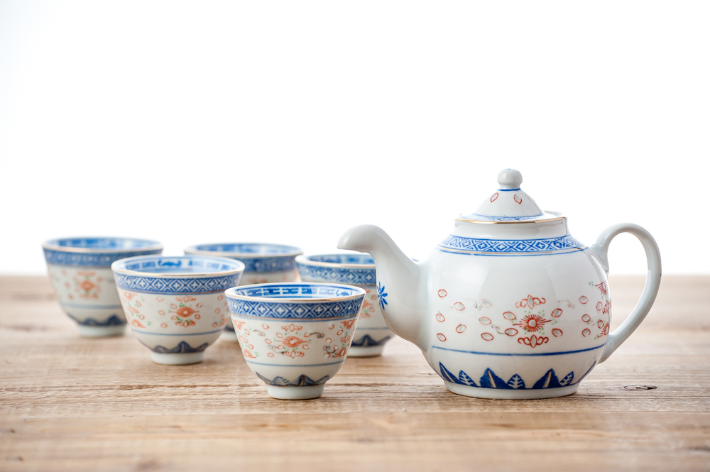 珍品 中国 清時代 大清康熙年製 蛍茶器7点 送料込み0617