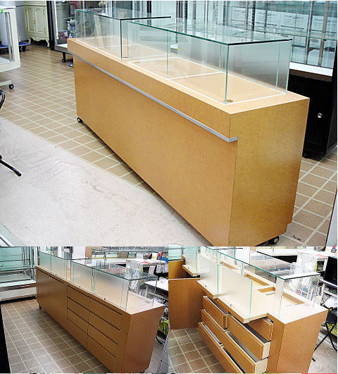 引出式陳列ケース【出し入れ簡単】 | ガラスショーケースの制作・通販