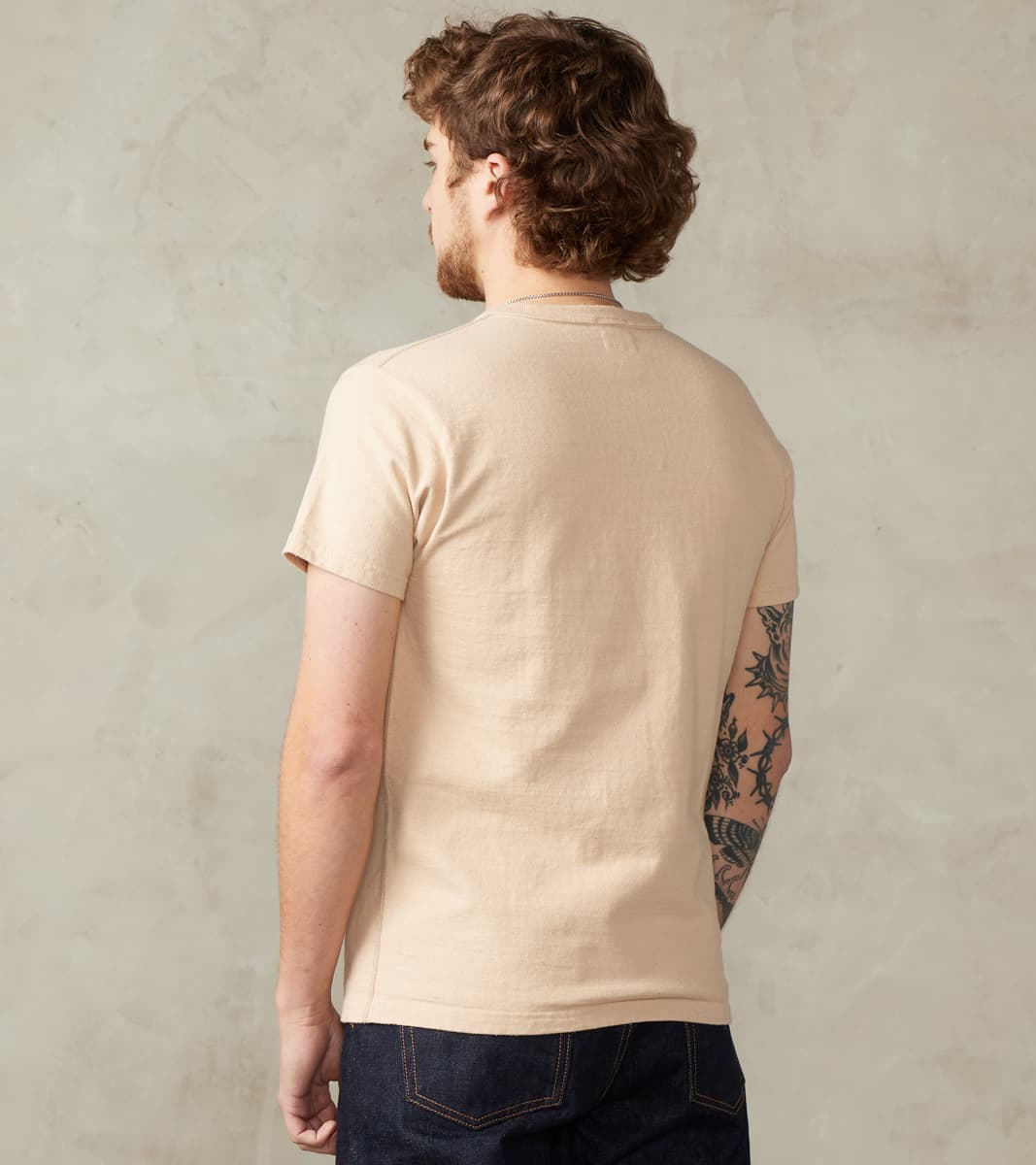 Samurai - SJST-SC02 Japanese Cotton Short Sleeve Henley - Light