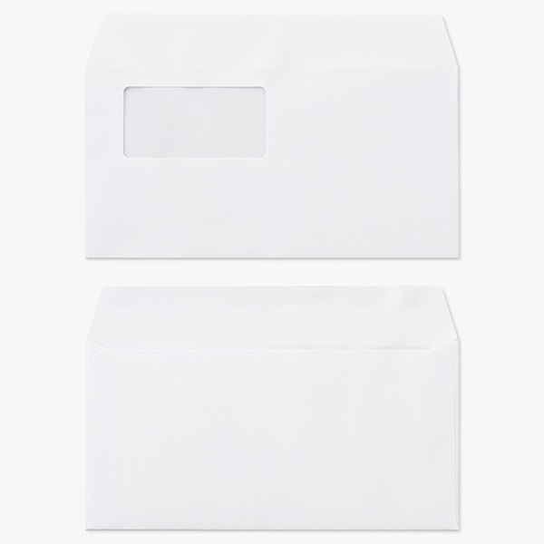 洋長3 窓付 カマス貼 本ケントCoC 100 〒枠ナシ A440 |洋封筒・カマス