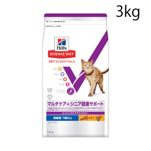 猫用 マルチケア＋シニア健康サポート ＜高齢猫7歳以上＞(3KG (ドライ