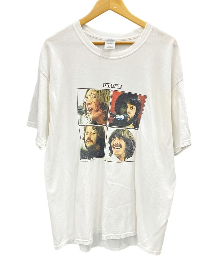 バンドTシャツ BAND-T 90s 90's BEATLES LET IT BE ビートルズ 白 半袖