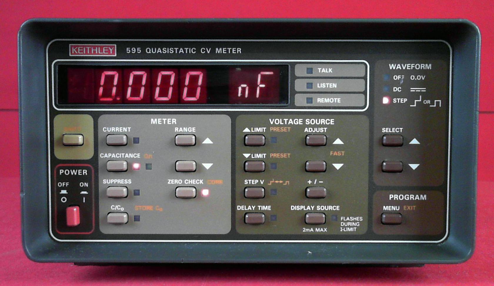 KEITHLEY ケースレー QUASISTATIC CV METER 595 Keithley 595