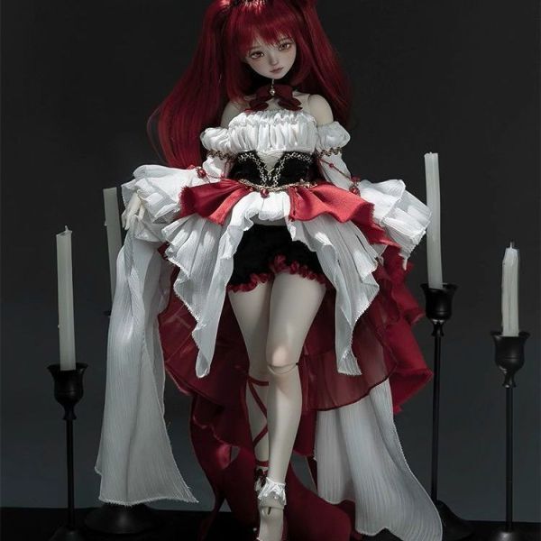 クリアウィンドウドールバッグ+ホワイトリボンアクセサリー【ホワイト