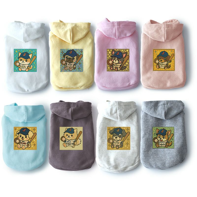 犬服ハンドメイドリボンボアワンピパーカーイニシャル入り