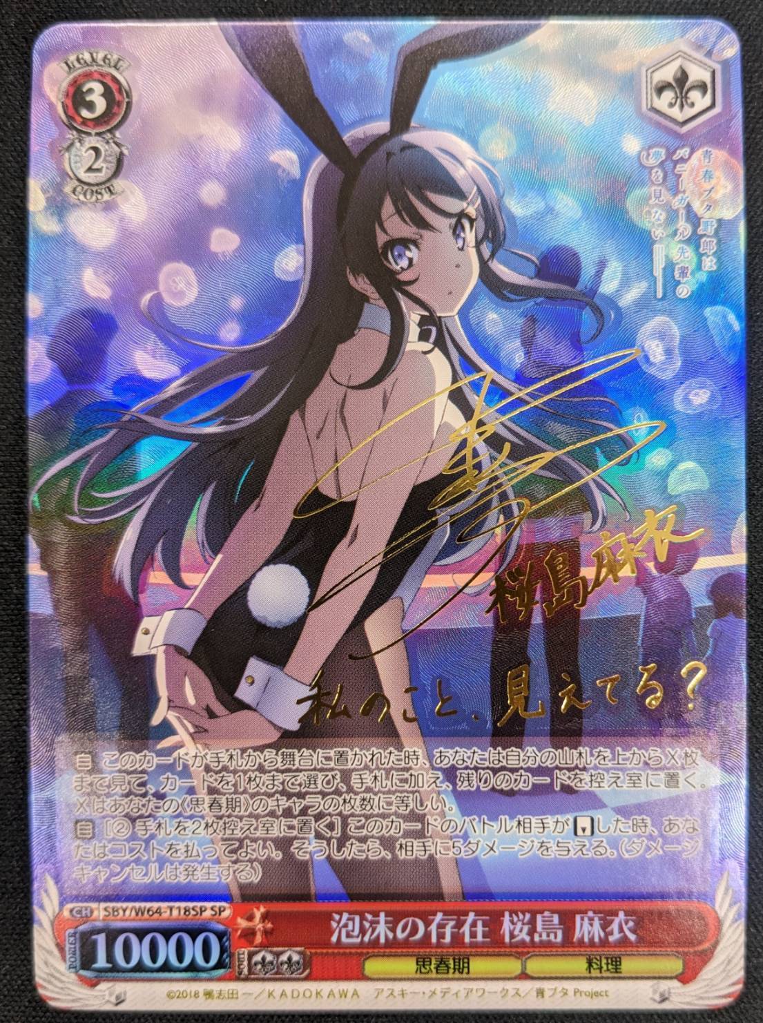 PSA10 受け継いだ夢 三嶋くろね サイン ヴァイスシュヴァルツ SP PSA10