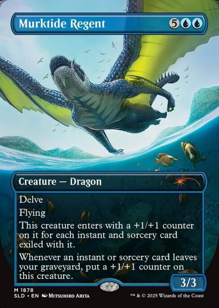 SLD)Murktide Regent(1878)(ボーダーレス)(F)/濁浪の執政 | (FOIL)神話
