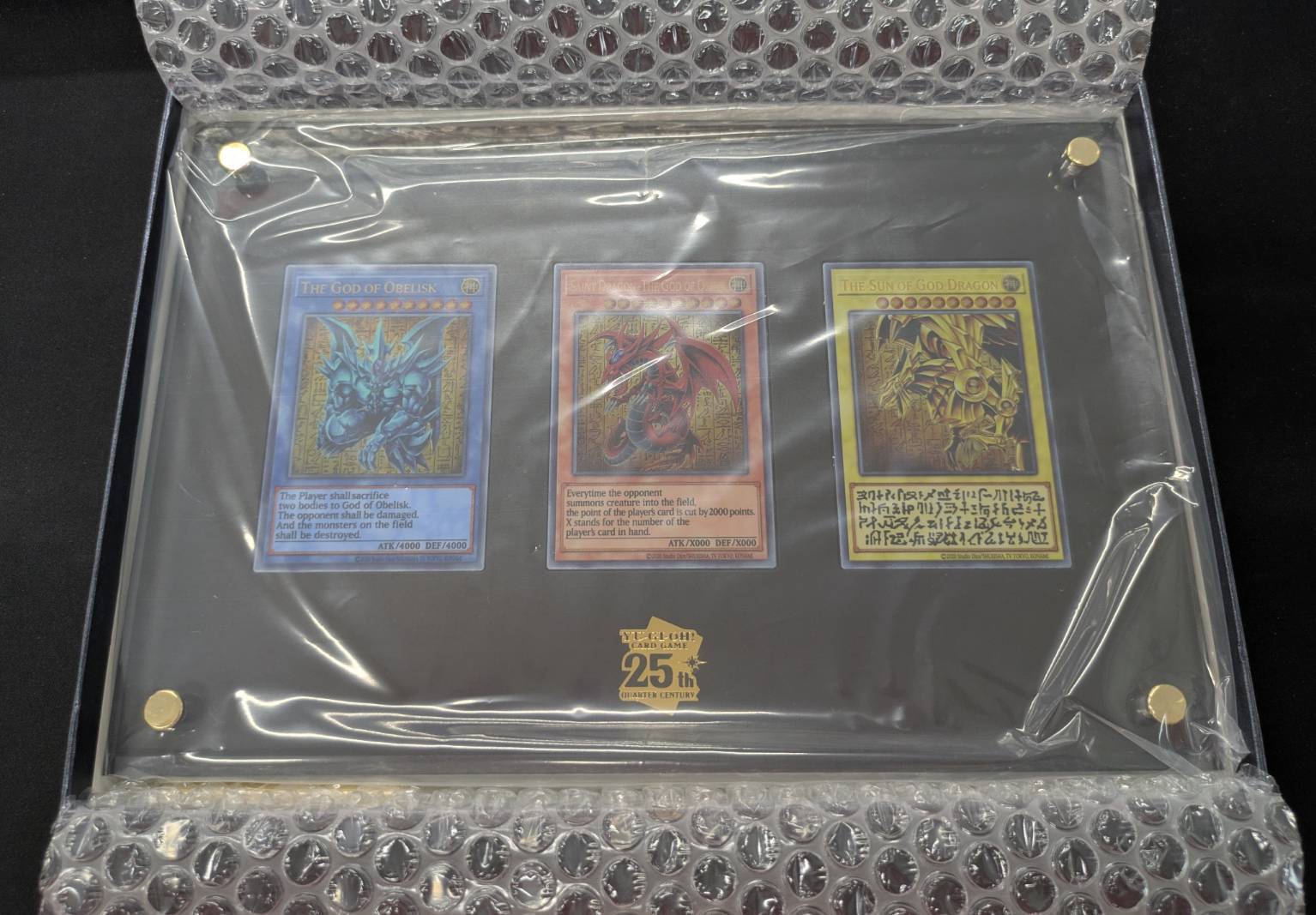 遊戯王25周年「三幻神」（ステンレス製） 遊戯王カード25周年記念商品