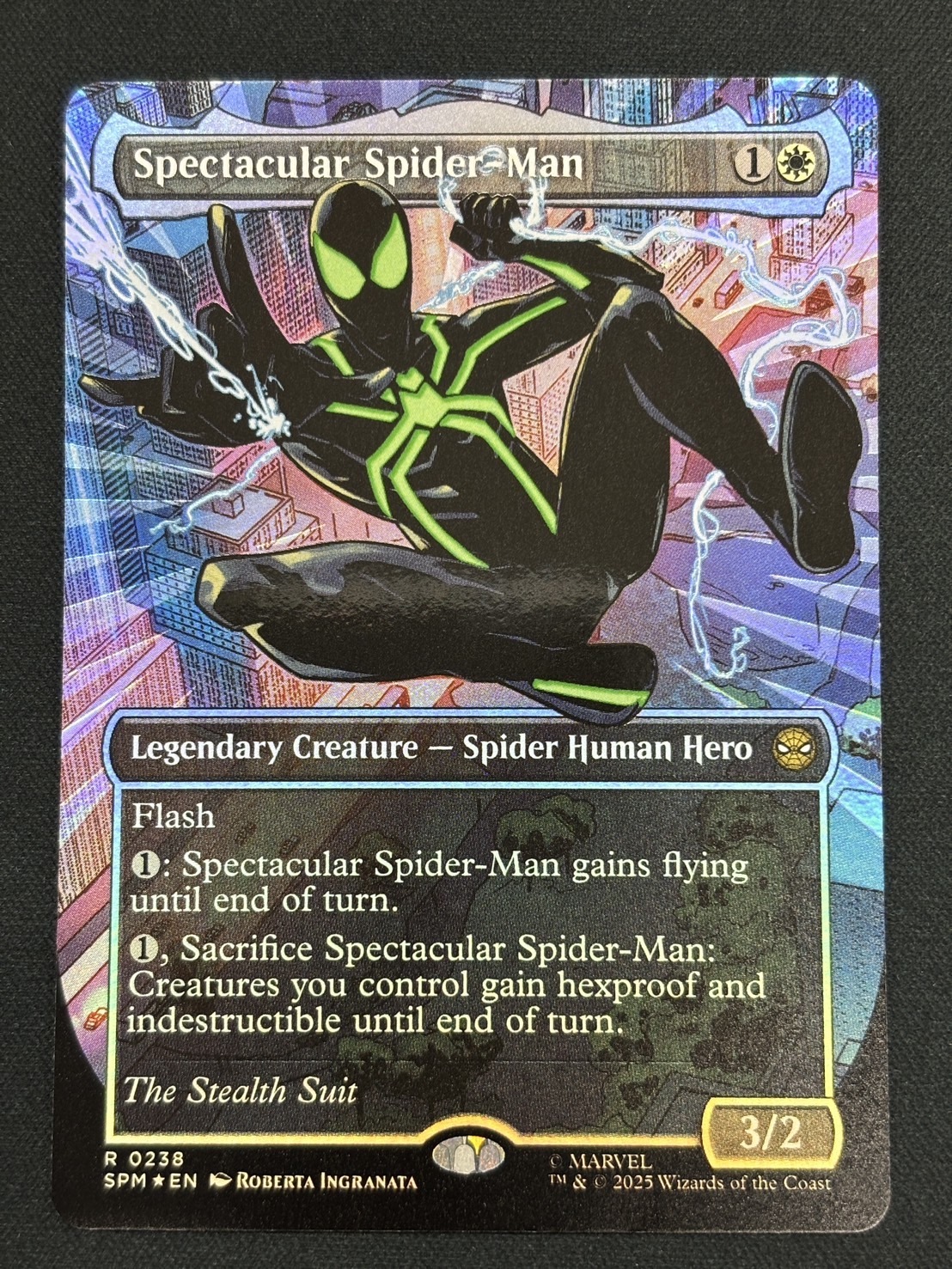 MTG スペクタキュラー・スパイダーマン テクスチャーfoil 黒スーツ