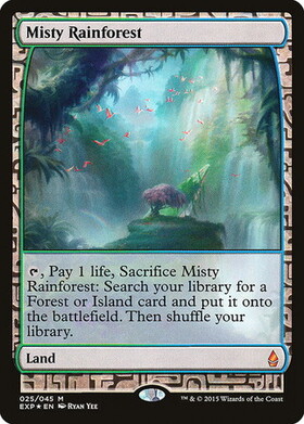 MTG 霧深い雨林/ Misty Rainforest ドラゴンスケイルFoil 霧深い雨林
