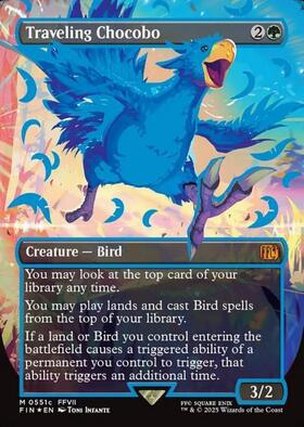 MTG FF 旅するチョコボ ボーダーレスfoil 日本語 MTG FF 旅する