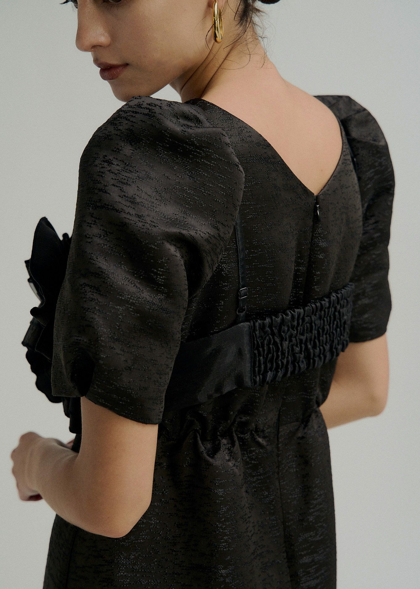 Wavy frill bustier jacquard dressのドレス|Dorry Doll / LE'RURE